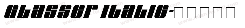 Glasser Italic字体转换
